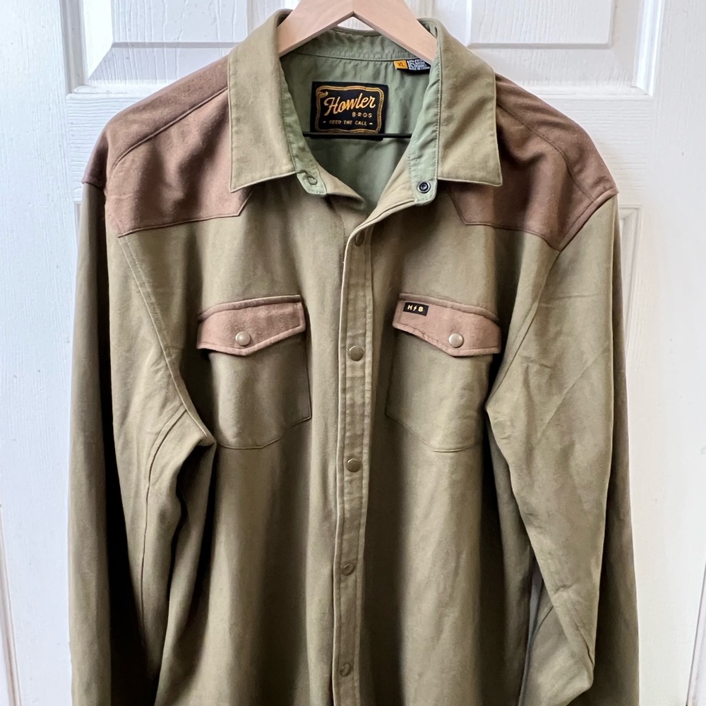 XL Howler Brother Stockman stretch shirt
